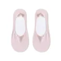 Damen Sommer rosa Eisseide unsichtbare Füßlinge, dünne rutschfeste flache kurze Socken. - Einheitsgröße / Rosa