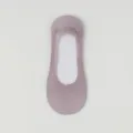 Damen ultra dünne einfarbige unsichtbare Füßlinge, rutschfeste flache Sommersocken. - Einheitsgröße Damen / Hellviolett