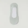Plain solid color shallow-cut women's invisible socks, spring and summer thin breathable design. - One Size / Light Green