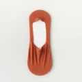 Atmungsaktive Herren Mesh Füßlinge in Orange, Sommer flache unsichtbare dünne Socken. - Einheitsgröße / Atmungsaktives Mesh / Rot