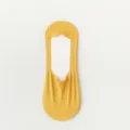 Men's breathable mesh invisible boat socks, thin summer low-cut anti-slip yellow socks. - One Size / Breathable Mesh / Turmeric