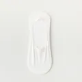 Men white no show socks breathable mesh summer anti slip low cut casual short socks - One Size / Breathable Mesh / White