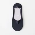 Herren schwarze Eisseide unsichtbare Bootssocken, nahtlose flache rutschfeste Fueslinge. - Herren Einheitsgröße / Schwarz