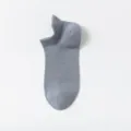 Herren Sommersocken atmungsaktive Mesh Knöchelsocken mit Lasche in hellem Grau. - Einheitsgröße / Hellgrau