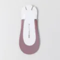 Damen Riemen Bootssocken Sommer dünn niedriger Schnitt Füßlinge für High Heels in Mauve - Lila
