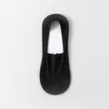 Herren unsichtbare Netz Bootssocken Sommer dünn flach atmungsaktiv rutschfest Socken schwarz - Einheitsgröße / Einfache weiße Kartonverpackung / Schwarz