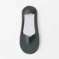 Men ice silk low-cut invisible boat socks anti-slip solid color casual breathable socks - Men's One Size / Dark Green