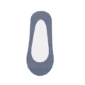 Grey women low cut invisible boat socks summer thin cotton bottom shoes basic style - One Size / Blue