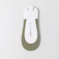 Green low cut boat socks invisible socks for women summer casual shoes non slip foot socks. - Green
