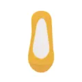 Yellow summer thin low cut invisible boat socks for women, pure cotton bottom breathable. - One Size / Turmeric