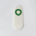 Women's low cut invisible boat socks summer thin cotton anti-slip shallow mouth short socks - One Size 35-42 (Unisex) / White - Green Cuff