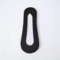 Schwarze Unsichtbare Füßlinge Sommer Dünne Flache Kurze Socken Für Damen Rutschfest - Einheitsgröße / Schwarz