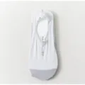 Ultra-thin transparent summer women boat socks with silicone anti-slip cotton invisible. - 35-39 / Gray