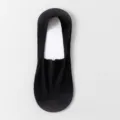 Schwarze Herren Eisseide Mesh Boot Socken für Sommer atmungsaktive unsichtbare Socken - Einheitsgröße / Schwarz