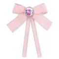 Lazo Rosa Pinza Pelo Detalle Estrás Brillante Diseño Animal Cuqui Accesorio Pelo Infantil - Tamaño del patrón - 20 mm / Rosa