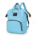 Sac a dos a langer pour bebe multifonctionnel de grande capacite bleu clair - Bleu ciel