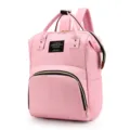 Sac à dos à langer rose de grande capacité, sac de voyage multifonctionnel pour mamans. - Rose Clair