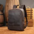Zaino vintage da uomo in vera pelle crazy horse, borsa marrone viaggio e lavoro. - Serie 2253 / Caffè