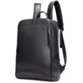 Uomo Nero Vera Pelle Business Zaino 15.6 Pollici Porta PC Borsa Lavoro Casuale Casual - 8110 Pelle rettificata