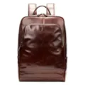 Zaino da lavoro in vera pelle da uomo vintage in pelle di vacchetta marrone per laptop - 8110 Caffè oleato