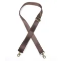Sangle d'épaule marron réglable de rechange pour sac homme avec accessoires en bronze. - Café