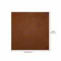 Crazy horse leather piece, 12x12 inch brown genuine cowhide DIY material, size M variant. - 12x12inch (Size M) / Brown
