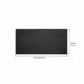 Black genuine cowhide leather piece, 12x5.9 inch thick crazy horse leather DIY material size S - 6x12inch (Size S) / Black