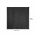 Black cowhide leather piece 12x12 inch handmade DIY leather material square craft pad - 12x12inch (Size M) / Black