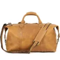 Borsa da Viaggio in Vera Pelle Crazy Horse Vintage Marrone Grande Capacità Uomo - Stile 1133 (50cm) / Marrone