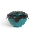 Portable instant noodle bowl lunch box microwave safe student dormitory tableware essential - Dark Green