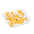 White plastic bone plate snack dish serving plate for home kitchen use, durable and practical. - White