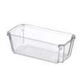 Transparent plastic storage box drawer organizer multi-functional home kitchen container - 1240-6 (15.2x7.7x5.2cm)