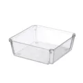 Scatola di immagazzinaggio per cassetti in plastica trasparente per cucina e armadio. - 1240-3 (15.2x15.2x5.2cm)