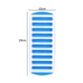 Plastic ice cube tray with long strip molds, white and blue household kitchen tool for easy ice release. - 29*12*2 cm / Blue