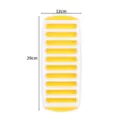 Silicone ice cube tray long strip ice mold flexible bottom easy release kitchen tool - 29*12*2 cm / Yellow