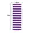 Long strip ice cube tray with 12x29cm size, flexible TPR and PP material for easy ice release. - 29*12*2 cm / Purple