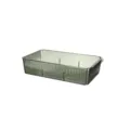 Donkergroene transparante plastic opbergdoos desktop organizer voor keuken en badkamer. - Eén Laag / Donkergroen