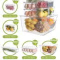 Transparent lidded plastic kitchen storage box set with multiple sizes for fridge food. - 1188D 8-Piece Set / Clear