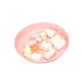 Piattino snack in plastica rosa piatto da portata rotondo stoviglie per la cucina - 11781: Diam. 15*2,3 cm / Rosa