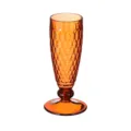 Verre à vin gobelet en plastique ambre gaufré style rétro flûte à champagne pour maison - Moyen (Dia5.2x15.6cm) / Orange