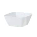 Insalatiera quadrata in plastica bianca piatto di frutta contenitore portaoggetti. - Bianco
