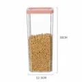 Rosa 2800ml luftdichter Vorratsbehaelter fuer Kueche, trockene Lebensmittel und Getreide - 2800ml / Rosa