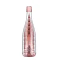 Tragbares stapelbares Weinglas-Set in Flaschenform, ideal für Outdoor-Reisen und Camping. - Transparentes Rosa