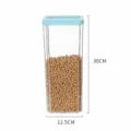 Transparente Kunststoff Vorratsdose 2800ml mit luftdichtem Deckel fuer Kueche trockene Lebensmittel - 2800ml / Blau
