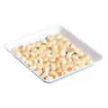 Minimalist square plastic bone plate snack dish home dining table food waste tray - 1179: 15.5*15.5*2.0cm / White