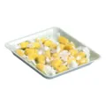 Minimalist square plastic serving plate food tray snack dish for home use and party table - 1179: 15.5*15.5*2.0cm / Light Green