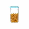 Boite de conservation transparente en plastique avec couvercle bleu 2150ml pour cuisine - 2150ml / Bleu