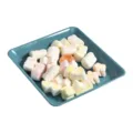 Durable square plastic bone dish household snack plate versatile serving tray for food. - 1179: 15.5*15.5*2.0cm / Emerald