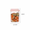 Boite de stockage transparente en plastique avec couvercle rose pour cuisine 1650ml - 1650ml / Rose