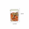 Boîte de rangement en plastique transparent avec couvercle vert, 1650ml, 18x12.5cm pour aliments. - 1650ml / Vert